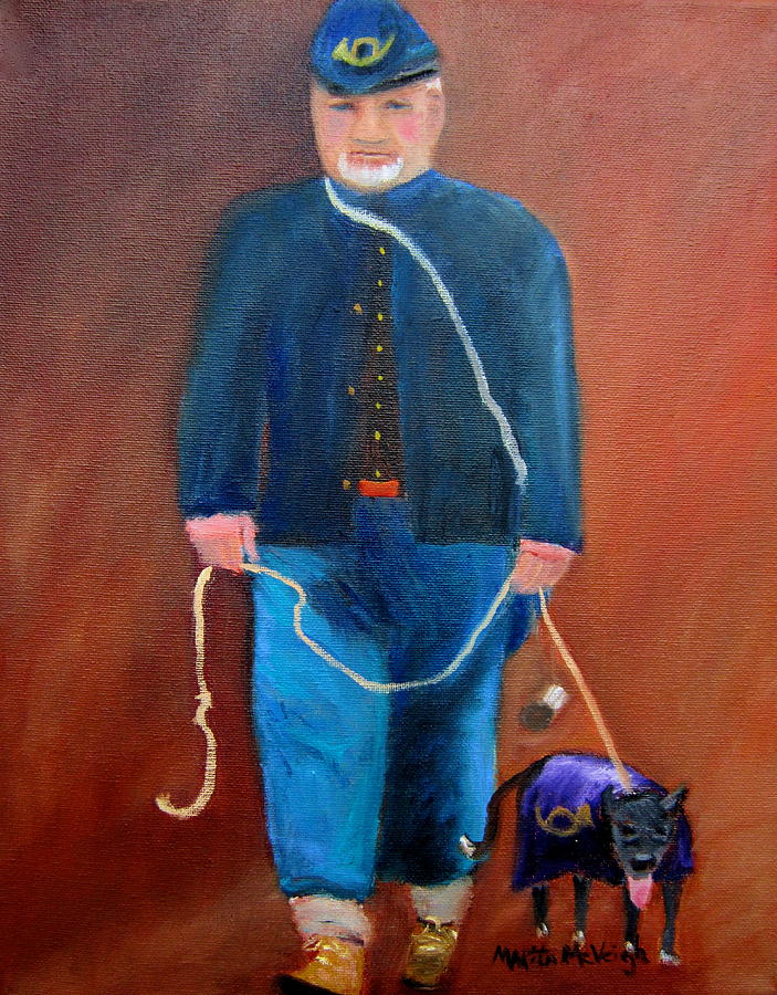Civil War Reenactor Painting - Civil War Reenactor by Marita McVeigh Civil War Reenactor Painting - Civil War Reenactor by Marita McVeigh