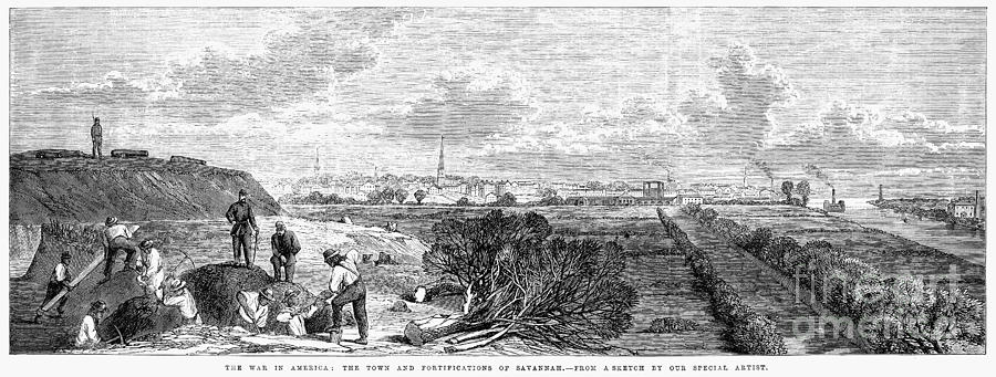 1863 Photograph - Civil War: Savannah, 1863 by Granger