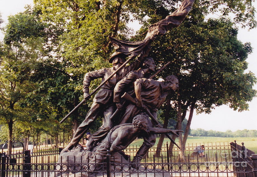 Civil War Soldiers Monument Photograph by Barbara Plattenburg