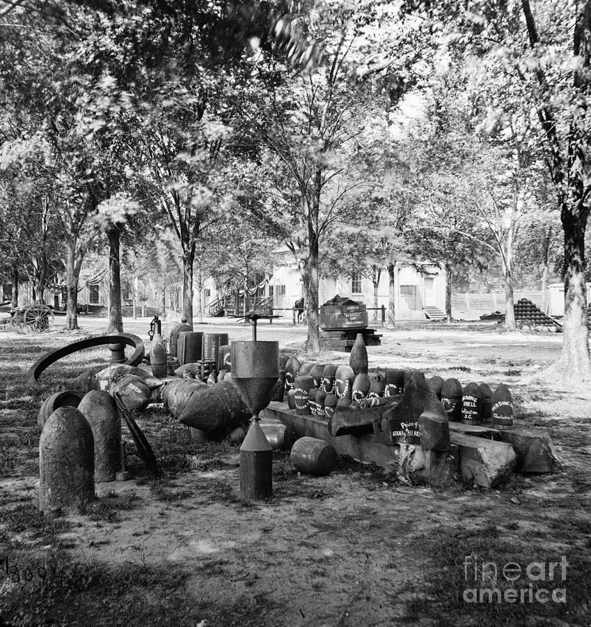 Civil War: Torpedo Shells Photograph by Granger