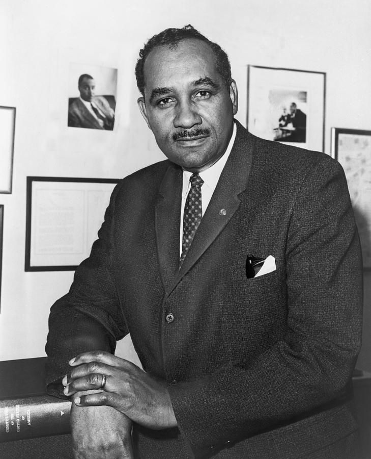 Clarence Mitchell, Jr., Head Photograph by Everett - Fine Art America