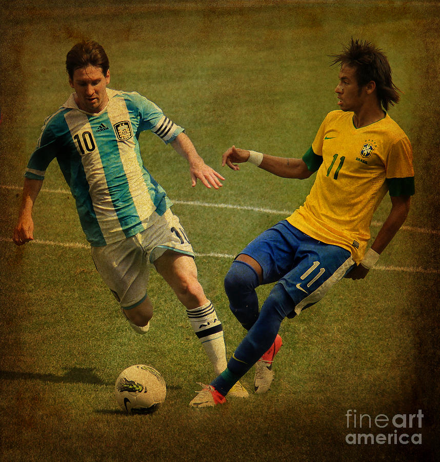 Lionel Messi Photograph - Clash of the Titans III by Lee Dos Santos
