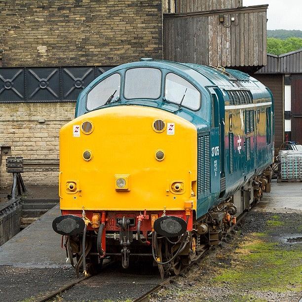 Train Photograph - Class 37 No 37075 At Haworth #uk #great by Dave Lee