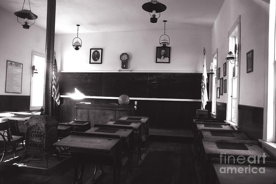 Class Room Inside View Calico California Photograph by Susanne Van Hulst