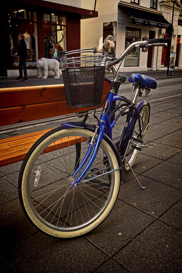 Classic blue Schwinn Bike Photograph by Sven Brogren