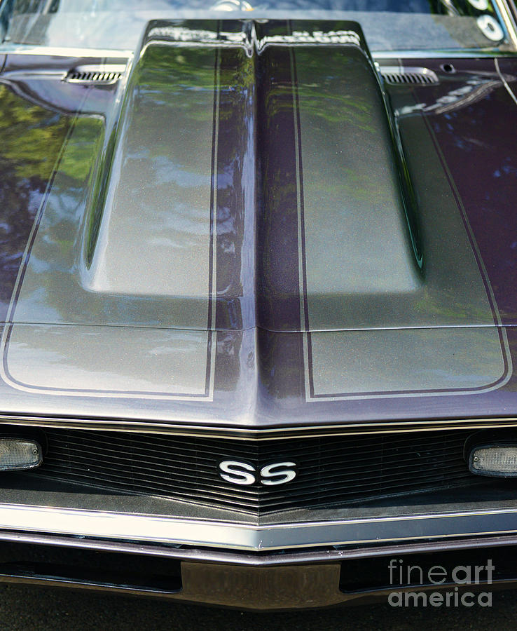 Classic Camaro SS Hood Cowl Photograph by Paul Ward - Fine Art America