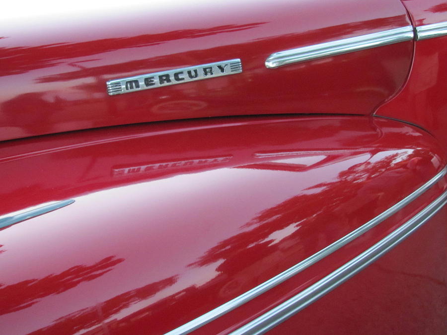 Classic Car Mercury Red 4 Photograph by Anita Burgermeister