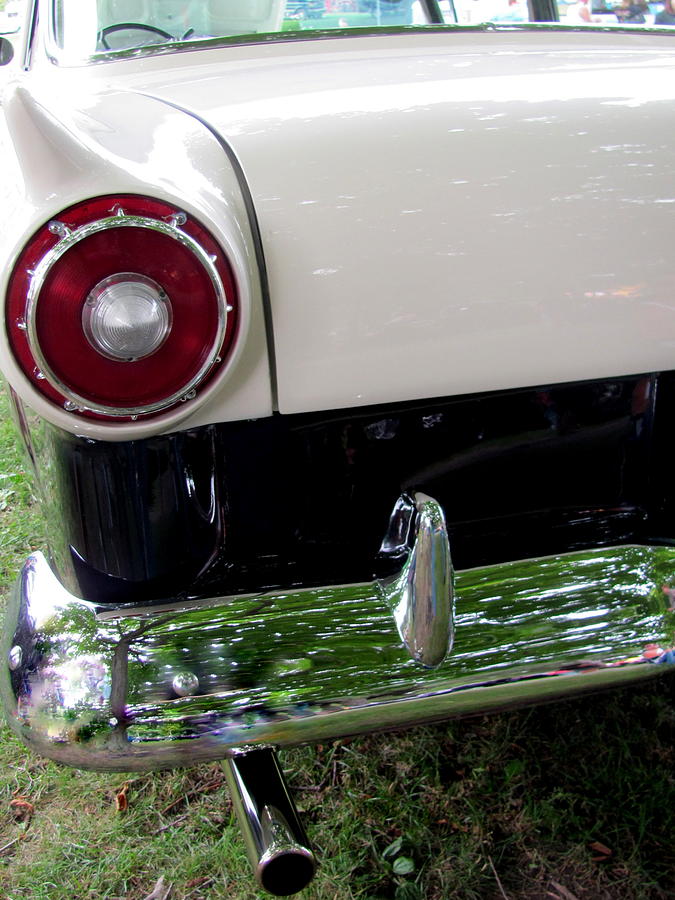 Classic Car White Tail 1 Photograph by Anita Burgermeister