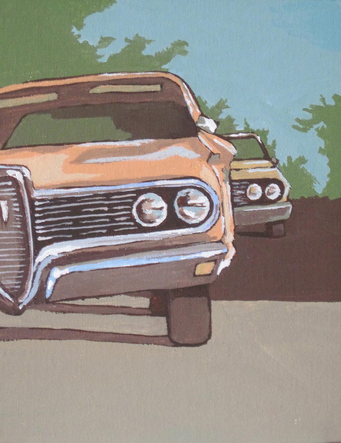 Classic Cars Painting by Sandy Tracey