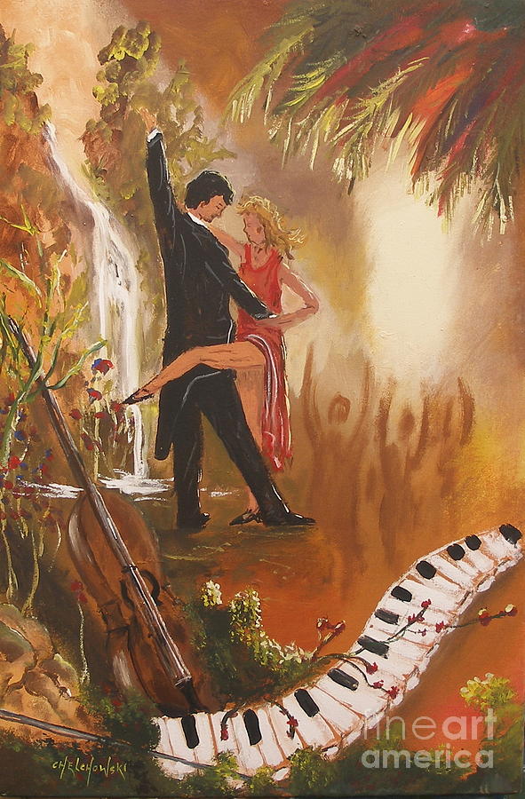 Classic Dance Painting by Miroslaw  Chelchowski
