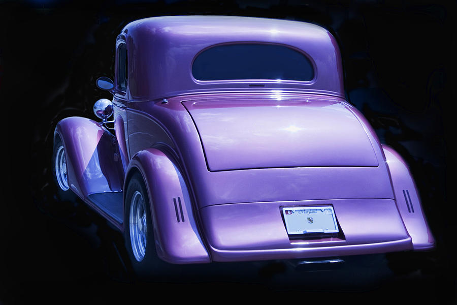 Classic Purple Chevy Photograph by Kathy Clark