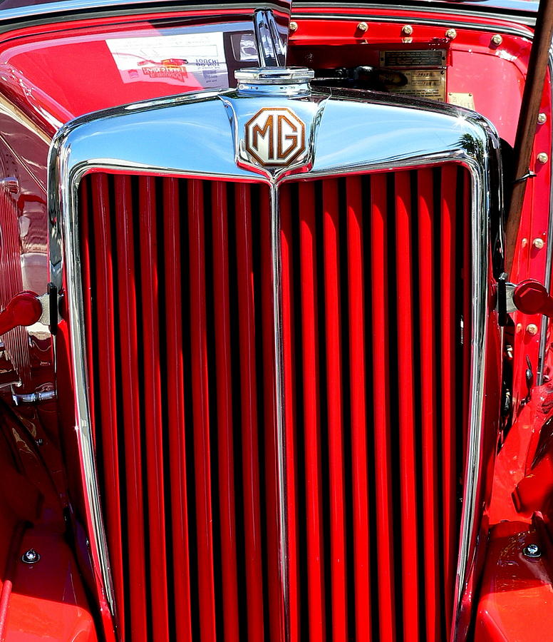 Classic Red MG Photograph by Jeff Lowe