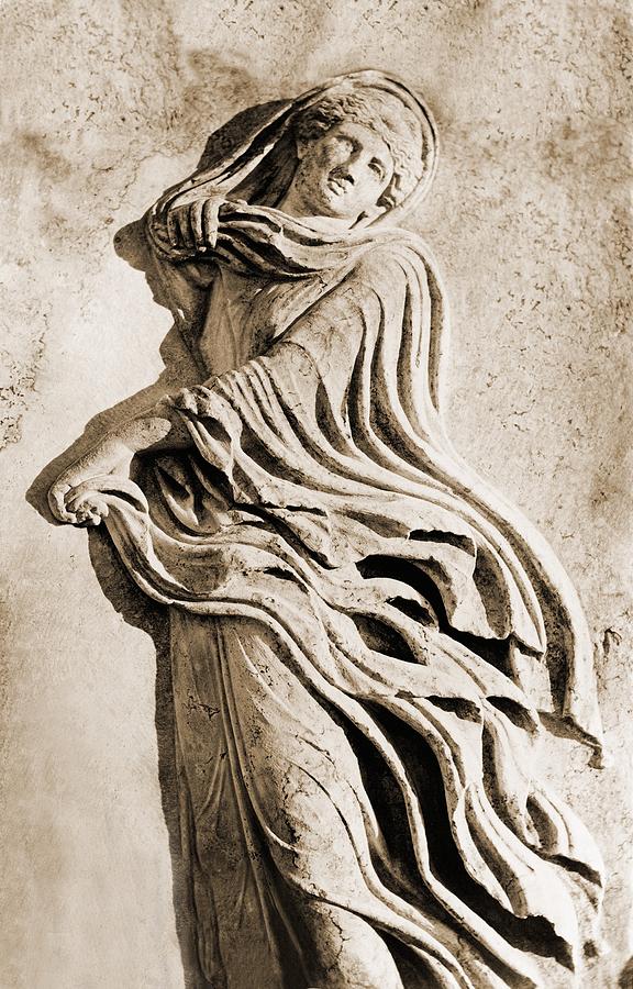 Classical Greek Dancer. Albumen Print Photograph by Everett