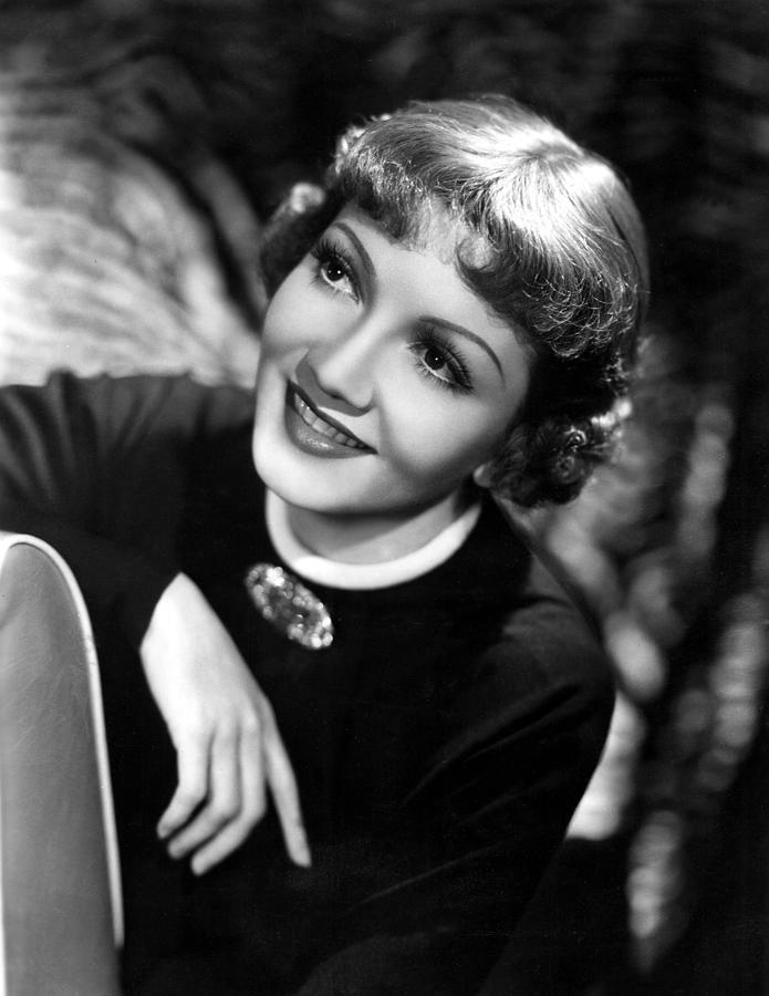 Claudette Colbert, Advertising Radio Photograph by Everett - Fine Art ...