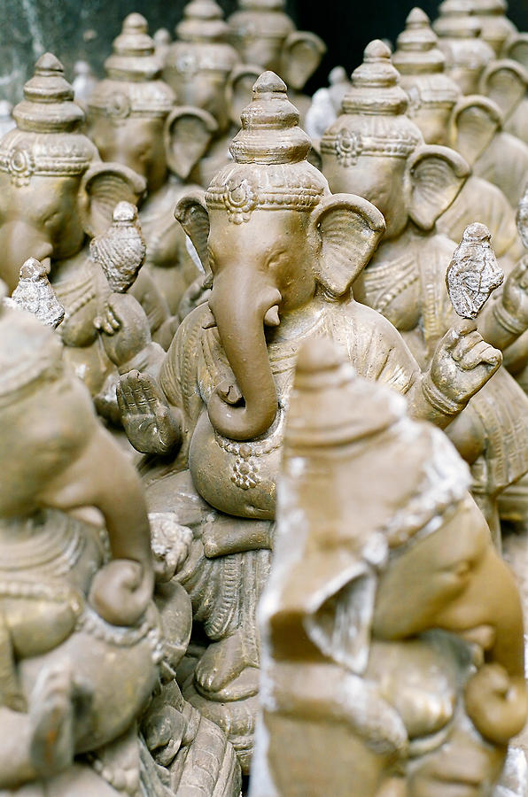 Clay Idols Of Lord Ganesha Photograph by Rags KS Photography