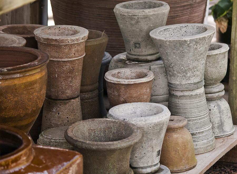Pot Photograph - Clay Pots by Teresa Mucha