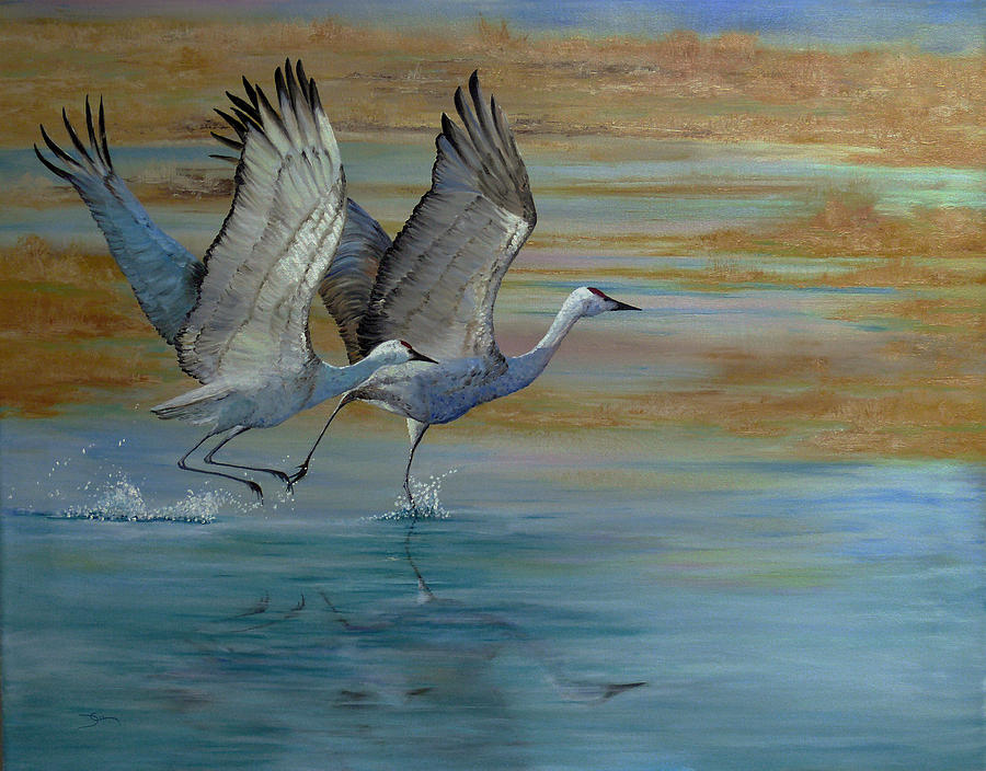 Cleared For Takeoff Painting by Dee Carpenter