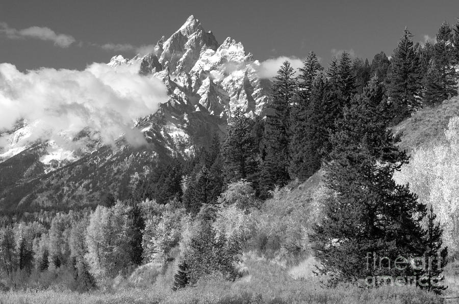 Clearing Storm on Grand Teton  Photograph by Sandra Bronstein