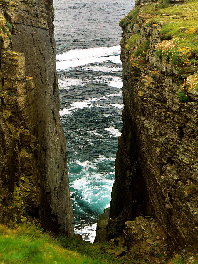 Cliffs Photograph - Cleft by Steve Watson Cliffs Photograph - Cleft by Steve Watson