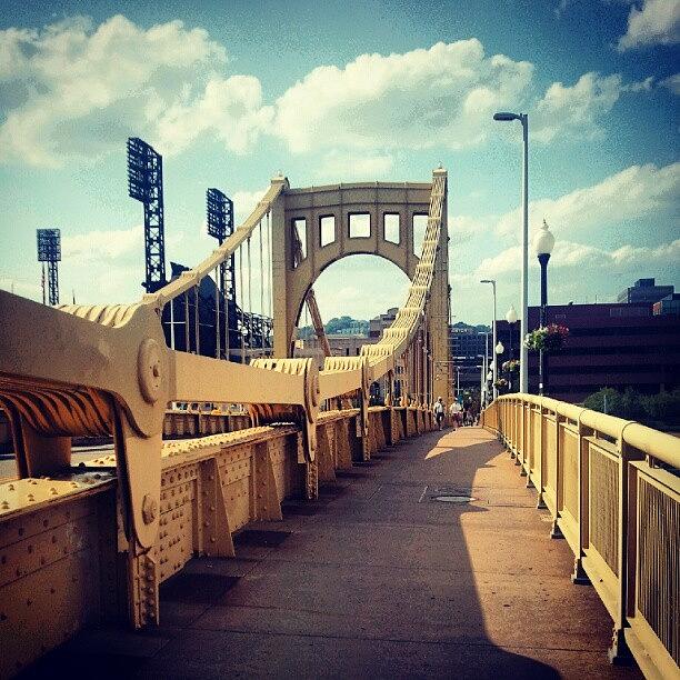 Pittsburgh Photograph - Clemente Bridge by Josh Lang