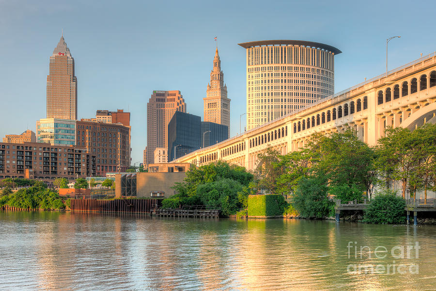 Cleveland Skyline I Photograph by Clarence Holmes