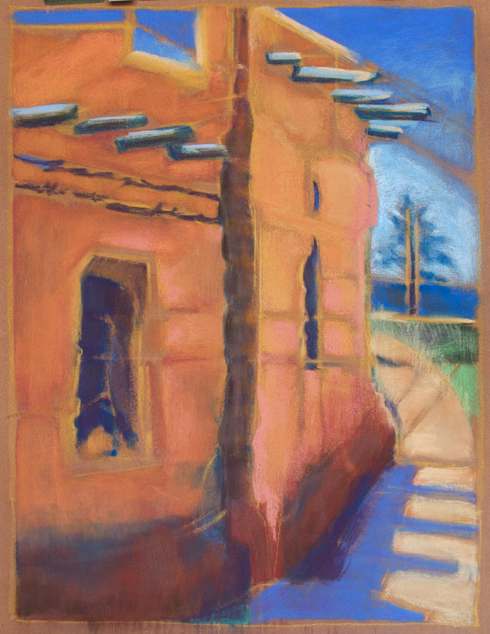 Cliff Dwelling Los Alamos New Mexico Painting by Suzanne Giuriati Cerny