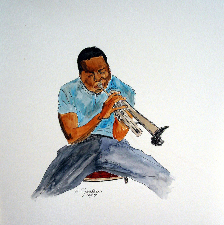 Clifford Brown Painting by Warren Goodson