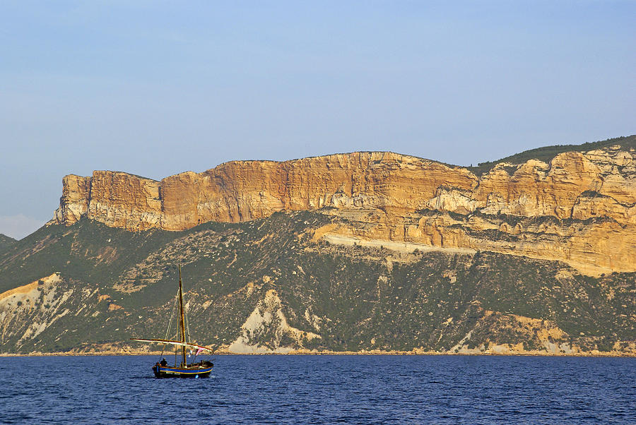Cliffs near Cap Canaille Photograph by Rod Jones