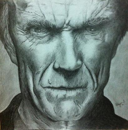 Clint Eastwood Drawing by Florijan Zegarac | Fine Art America