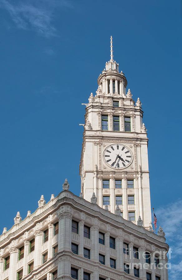 Clock Tower Chicago Photograph by Loriannah Hespe