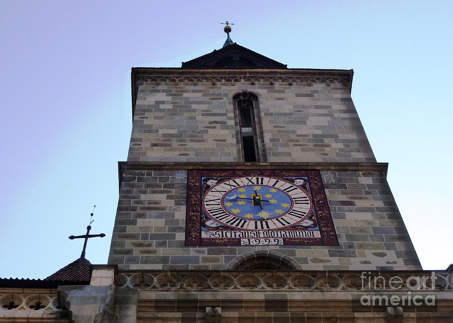 Clock Tower of Black Church Brasov Romania Photograph by Amalia Suruceanu