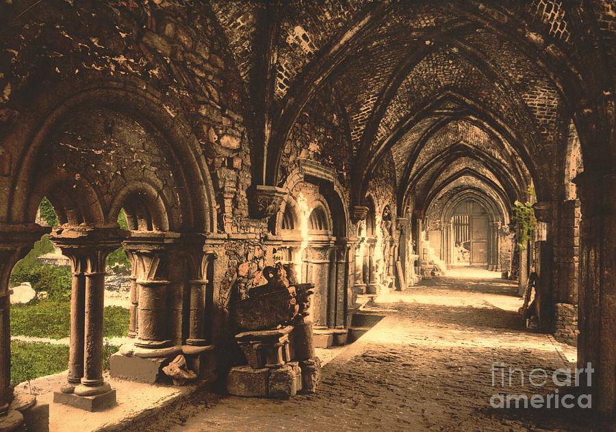 Cloister at St. Bavon Abbey Photograph by Padre Art