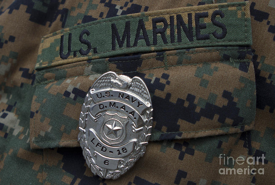 Marine Photograph - Close-up Of A Duty Master-at-arms Badge by Stocktrek Images