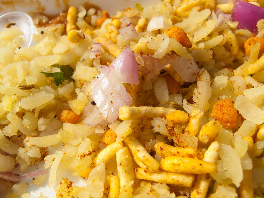 Close up of the Indian fast food delicacy called Bhel Puri Photograph by Ashish Agarwal