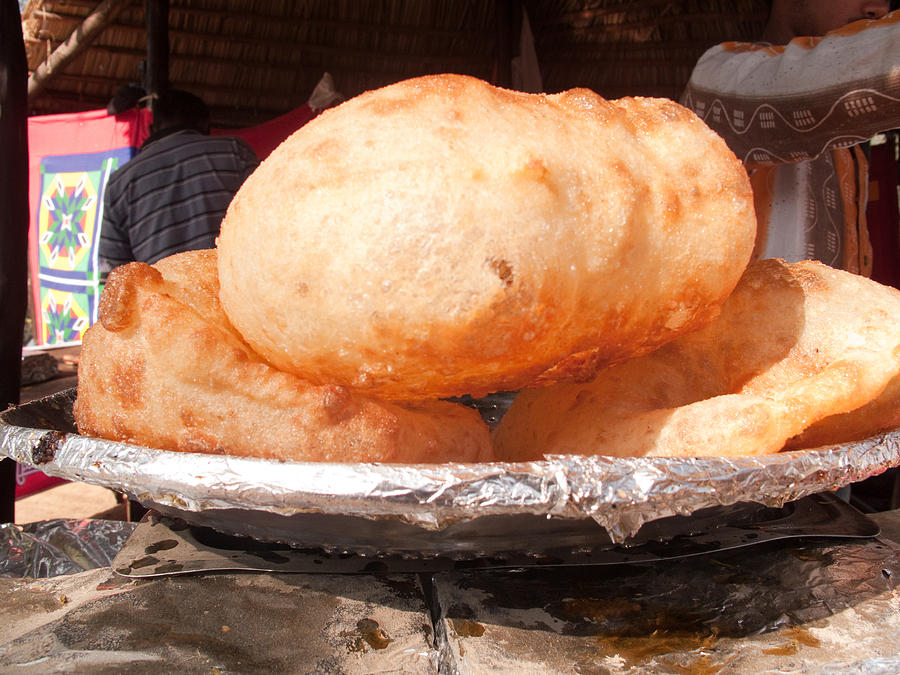 Close up of the Indian food deep fried dish of Bhature Photograph by Ashish Agarwal