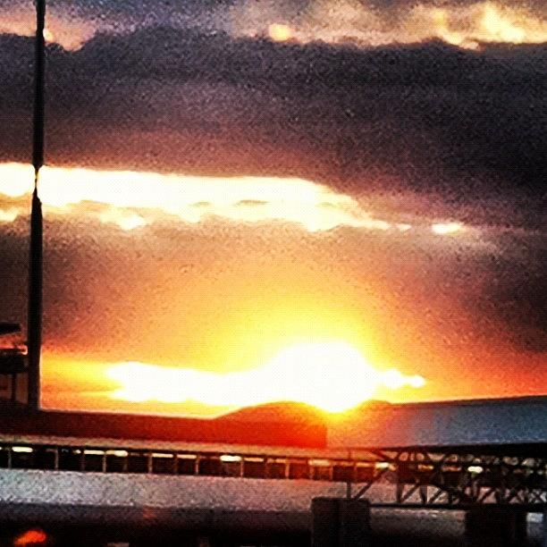 Sunset Photograph - Close Up #sunset #barcelona #airport by Rich Butler