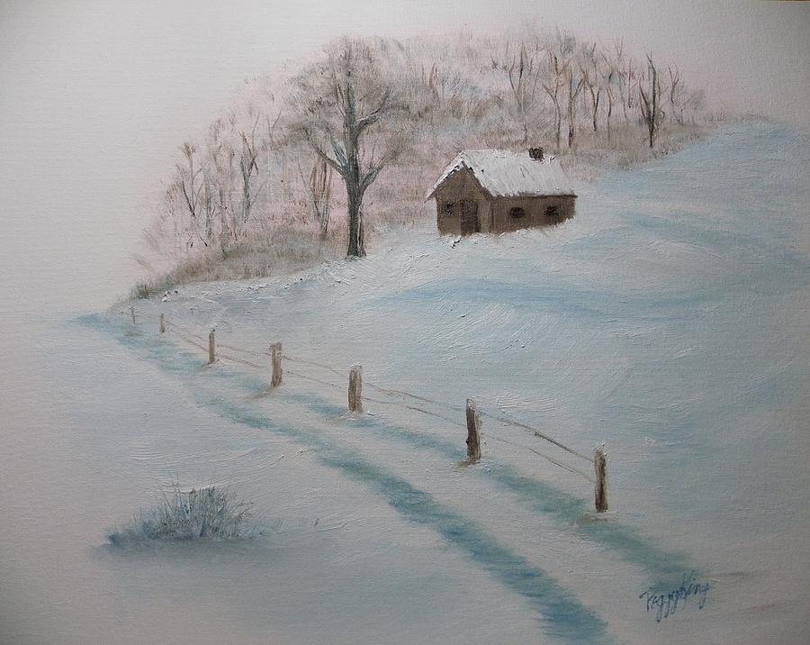 Winter Painting - Closed For The Season by Peggy King