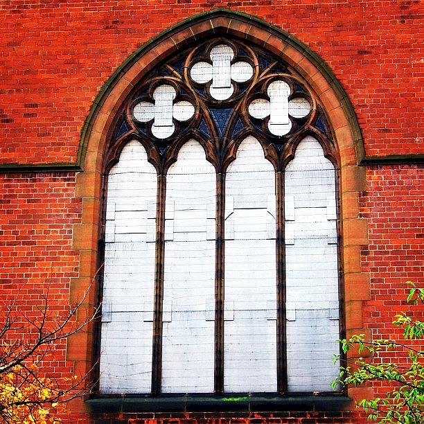 Brick Photograph - Closed Window -Belfast by Carlos Macia Perez
