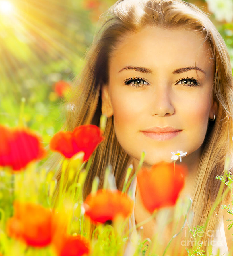 Closeup On Beautiful Woman Face Photograph By Anna Om Pixels