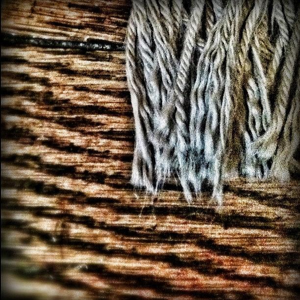 Macro Photograph - cloth On Wood More #texture by Carrie Mroczkowski