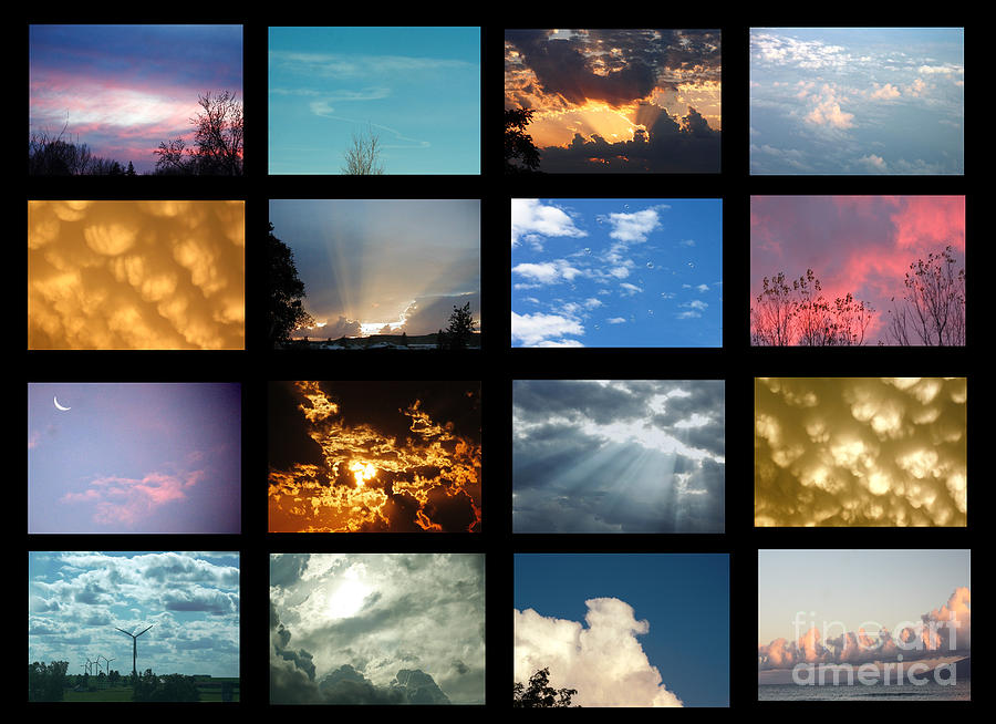 Cloud Collage Photograph by Yumi Johnson