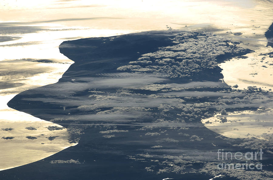 Cloud Formations And Sunglint, Italy Photograph by NASA/Science Source