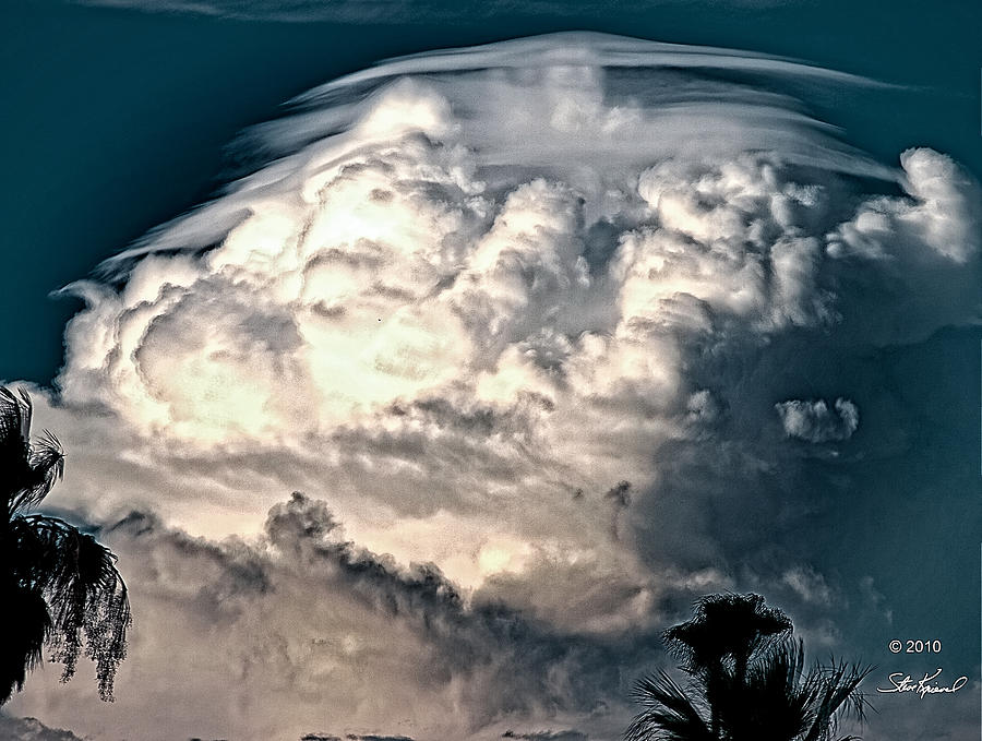 Nature Photograph - Cloud Hat with Digital Enhancements by Steve Knievel