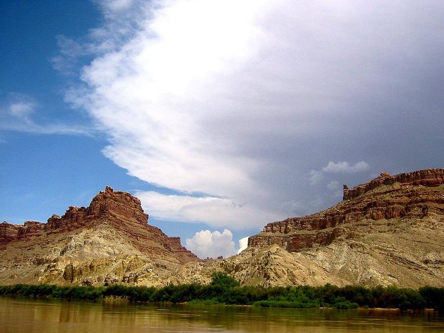 Cloud waves over the Colorado River Photograph by Amelia Racca