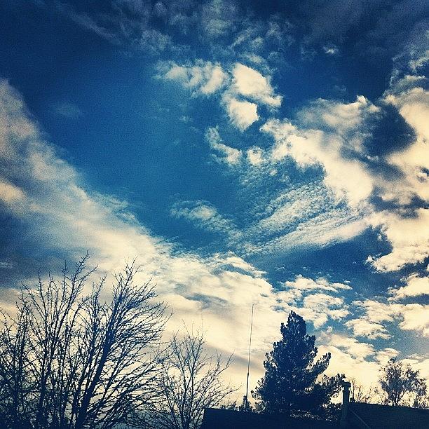 Winter Photograph - #clouds #cloudporn #skyviewer #skyview by Karen Clarke