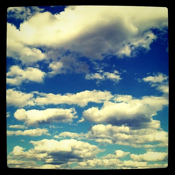 Blue Photograph - Clouds by Derek M