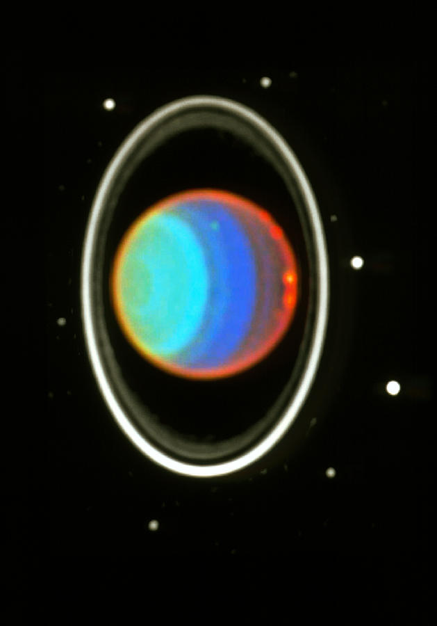 Clouds In Atmosphere Of Uranus Photograph by Nasaesastscie.karkoschka, U.arizona