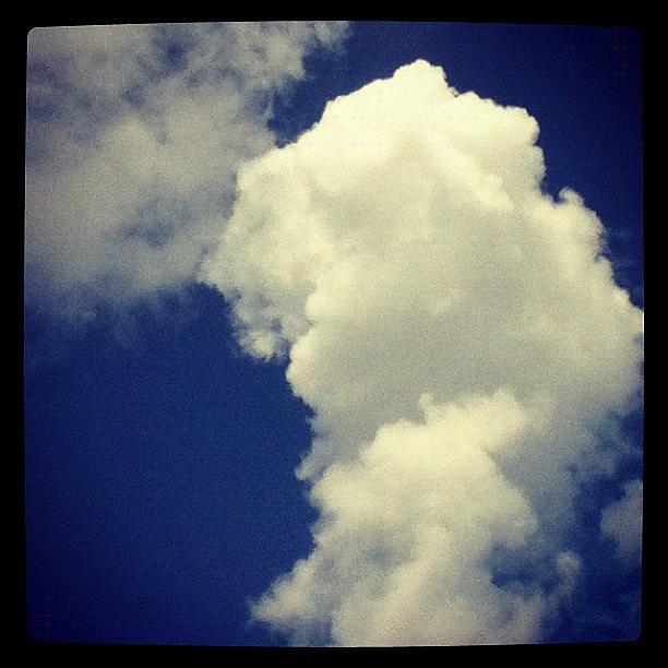 Summer Photograph - #clouds #instamood #sky #summer #blue by Emma Murray