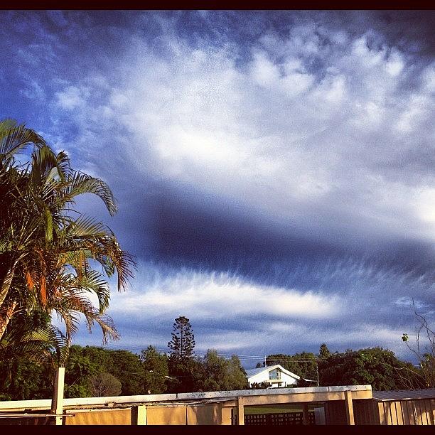 Brisbane Photograph - #clouds #morning #brisbane by Steve Guy