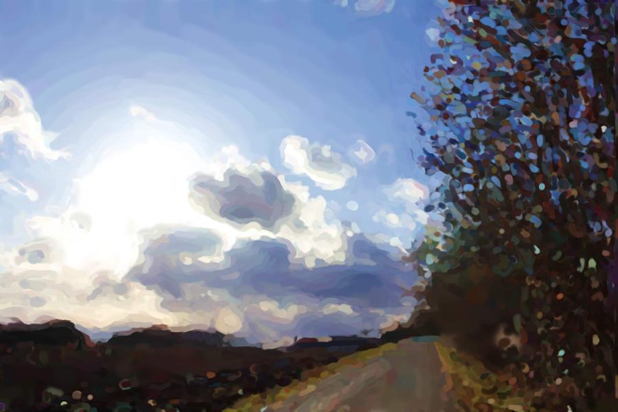 Clouds Digital Art - Clouds on my way by Asbjorn Lonvig Clouds Digital Art - Clouds on my way by Asbjorn Lonvig